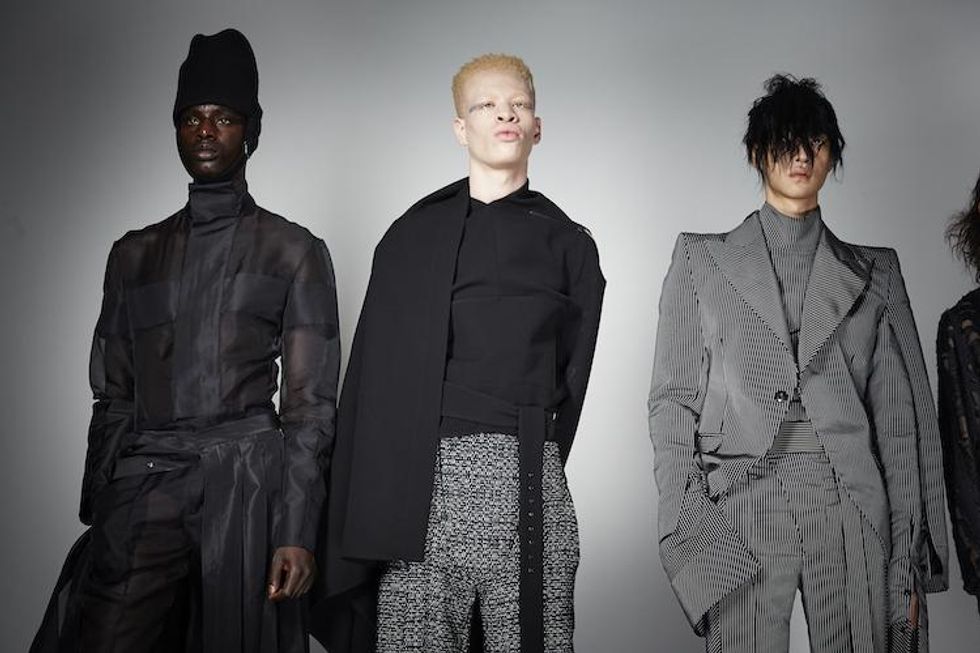 NYFW: Landeros' Metallic, Leather-Clad Fall 18 Presentation