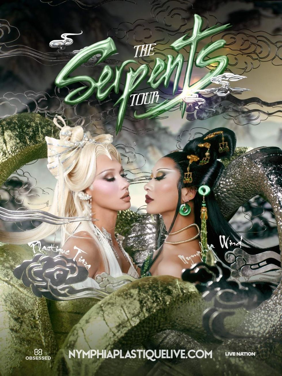Nymphia Wind and Plastique Tiara in The Serpents Tour poster