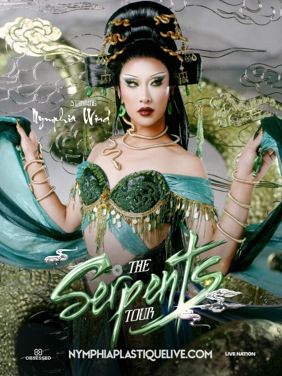 Nymphia Wind in The Serpents Tour poster