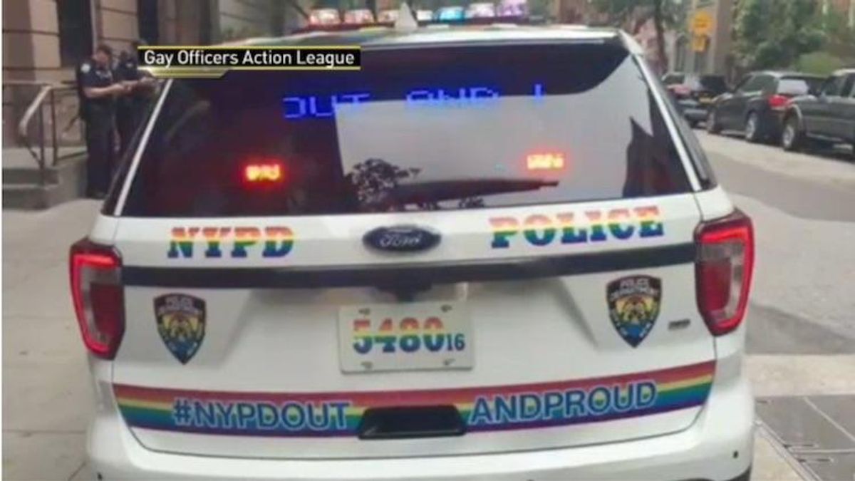 NYPD Pride SUV