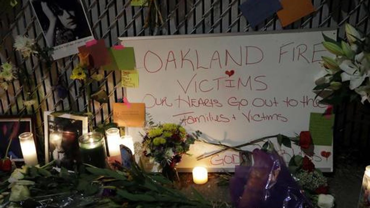 Oakland Memorial AP Photo/Marcio Jose Sanchez