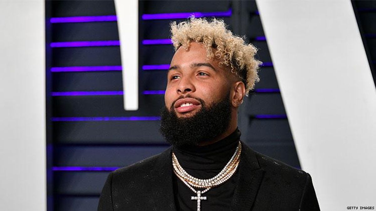 Odell Beckham Jr. says he doesn't care about gay rumors.