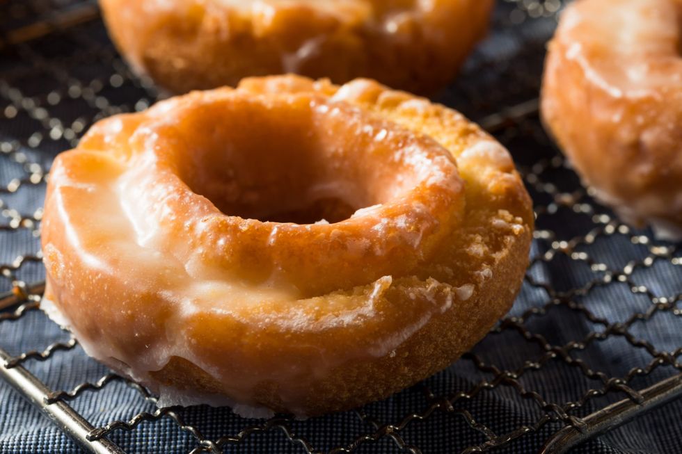 Old fashioned glazed donuts