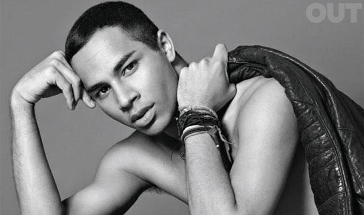 Olivier Rousteing photographed by Santiago & Mauricio for Out