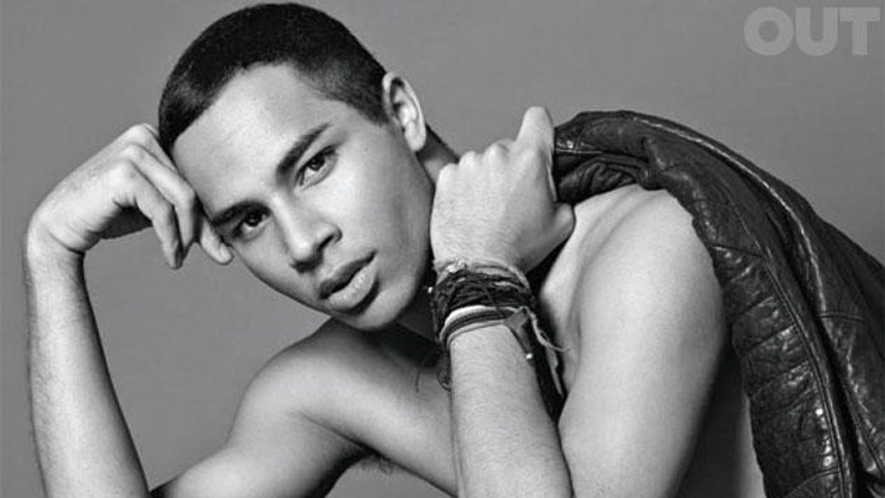Olivier Rousteing photographed by Santiago & Mauricio for Out