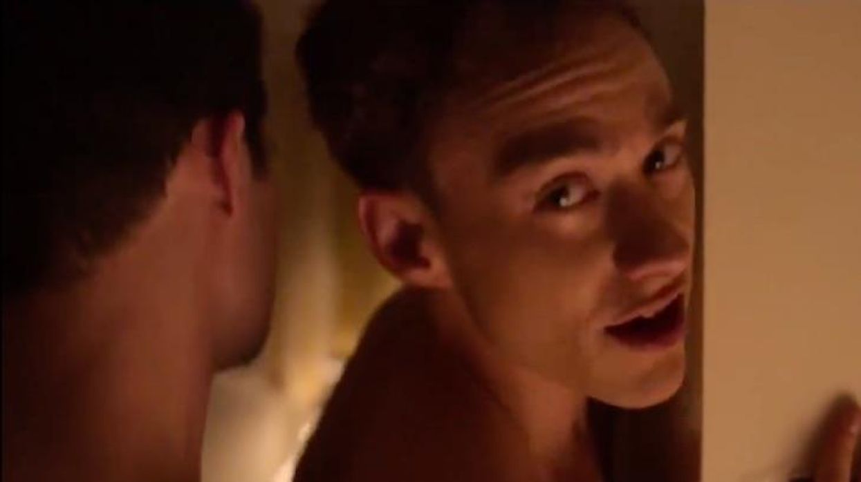 Olly Alexander in It's a Sin sex scene.