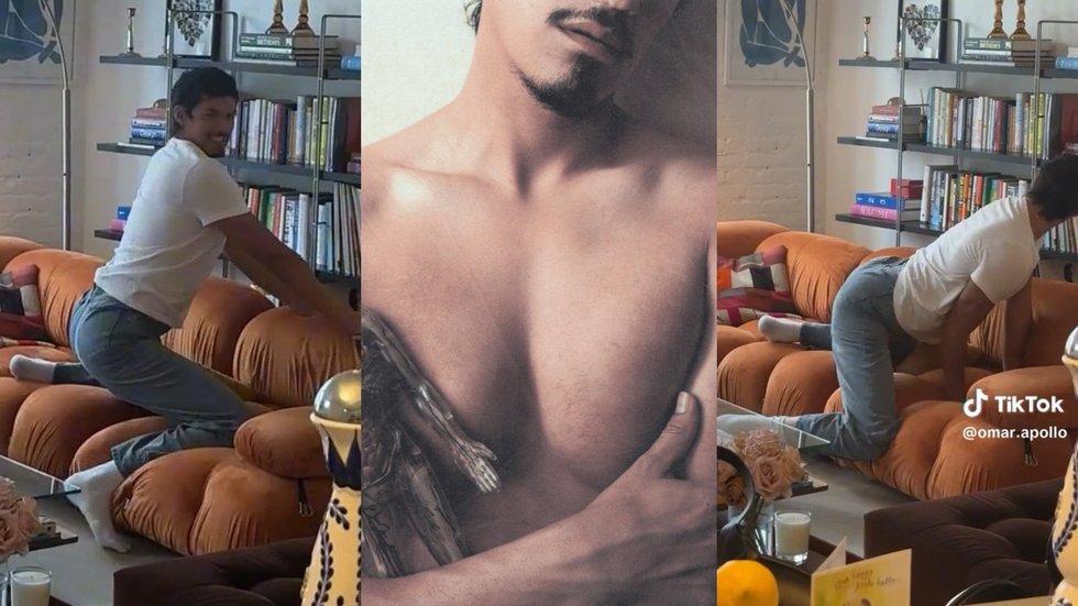 Omar Apollo via TikTok; Omar Apollo’s ‘Spite’ single artwork