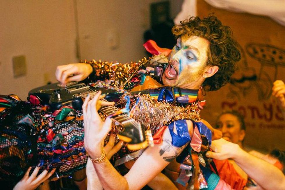 On Set for PWR BTTM's 'Big Beautiful Day' Video Shoot