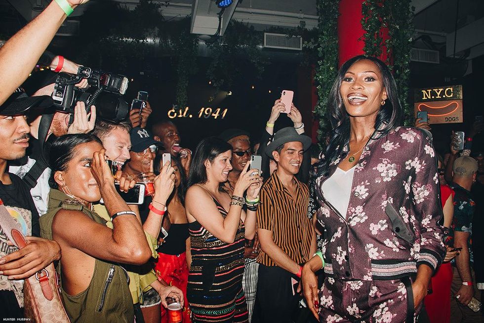 On Sunday night, Coach honored model, activist and actress Dominique Jackson and her work with Destination Tomorrow at their Coach Signature Ball 2018.