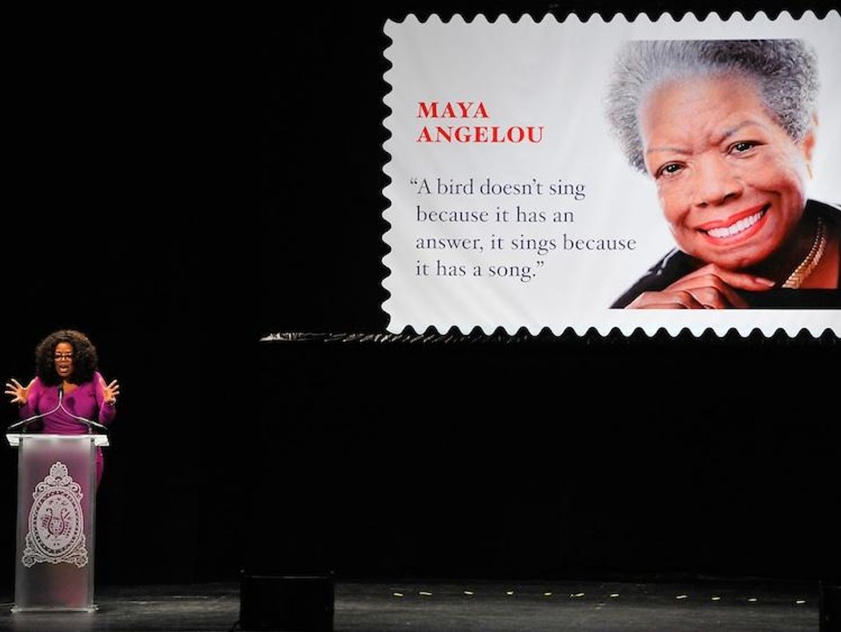 Oprah Winfrey at the Maya Angelou Forever Stamp Dedication