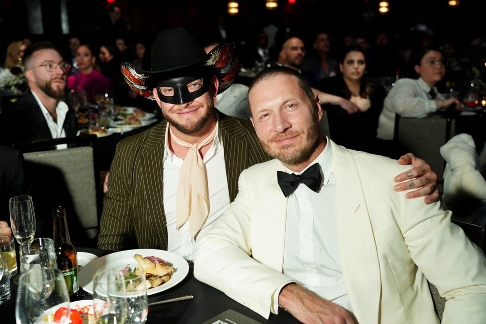 Orville Peck and William Mikelson at the 2024 GLAAD Media Awards