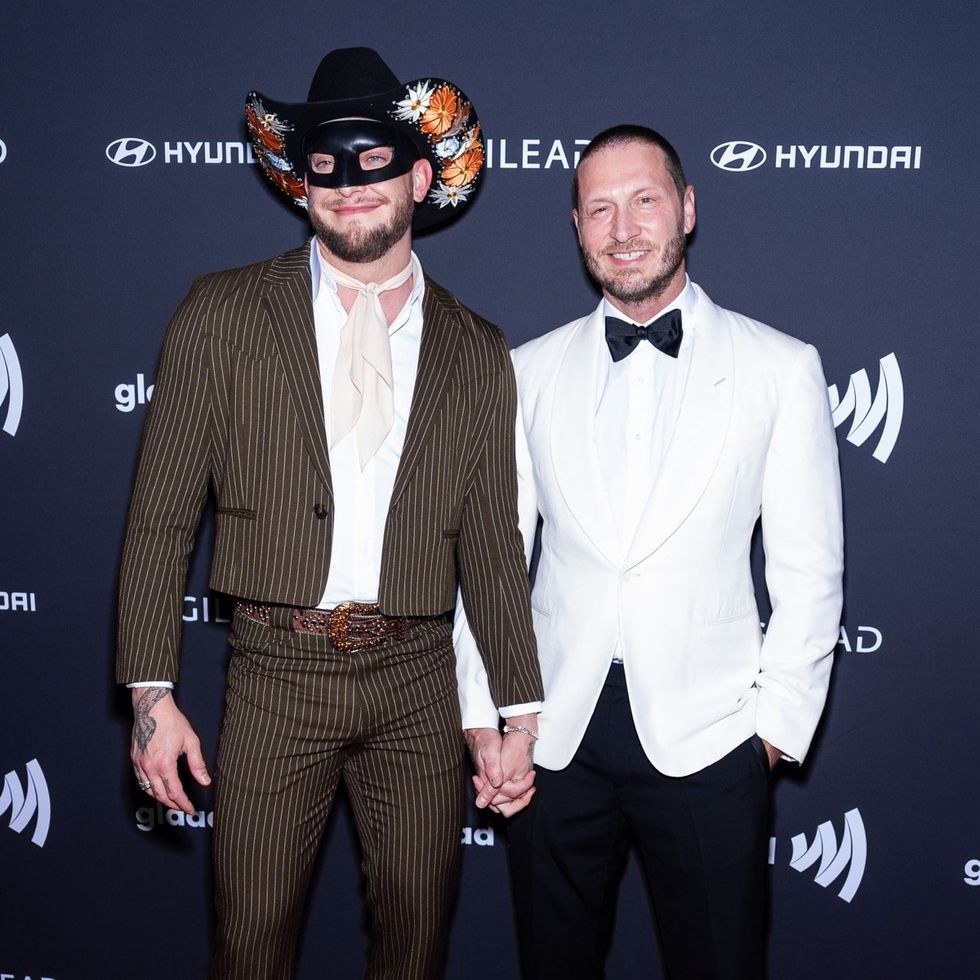 Orville Peck and William Mikelson at the 2024 GLAAD Media Awards
