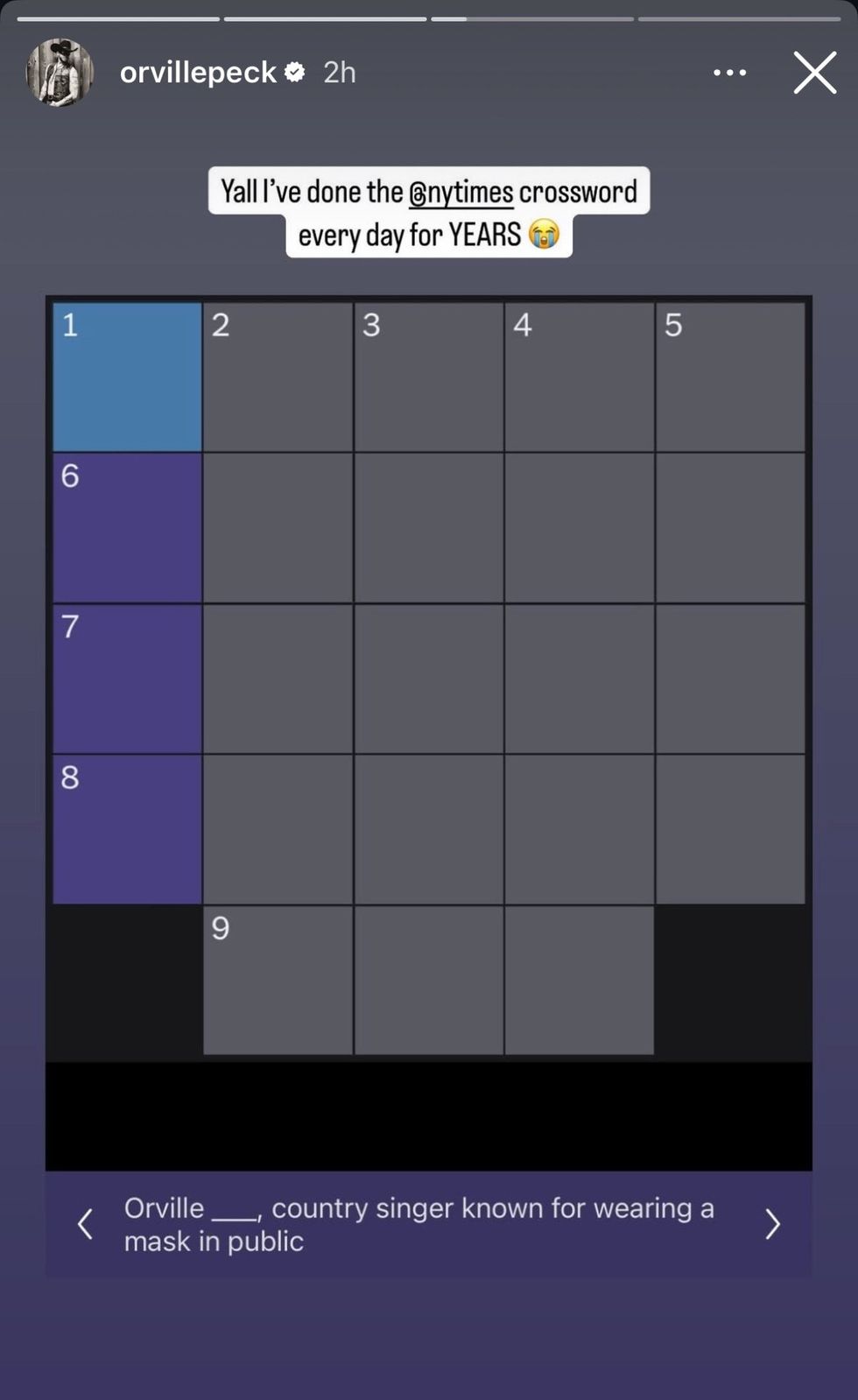 Orville Peck via Instagram story
