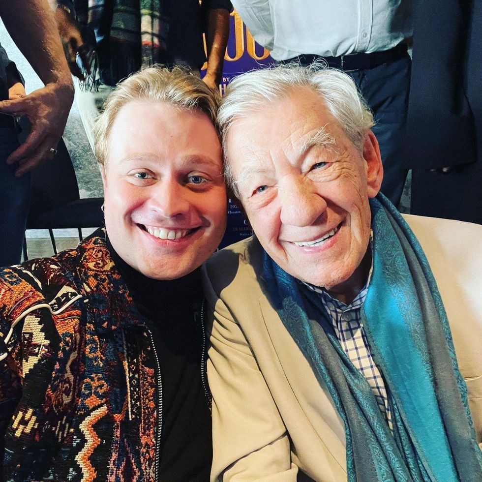 Oscar Conlon-Morrey and Sir Ian McKellen via Instagram