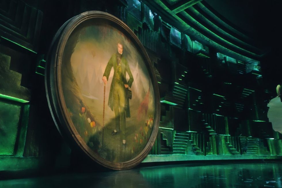 Oscar Diggs artwork in Wicked