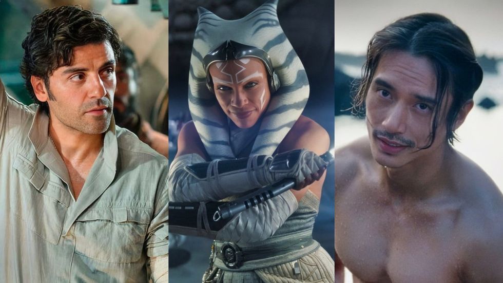 Oscar Isaac; Rosario Dawson; Manny Jacinto in the Star Wars franchise