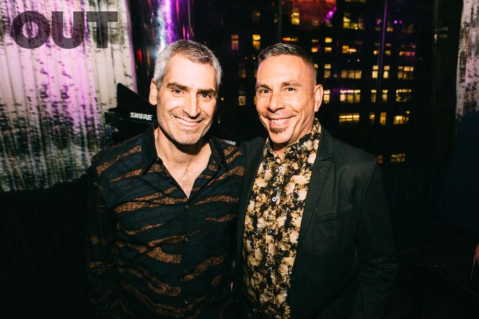 OUT Editor-in-Chief Aaron Hicklin and EVP Publishing for Pride Media Joe Landry