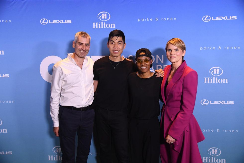 OUT Editor-in-Chief Aaron Hicklin, Designers Kevin Jaedon and Kris Harring, and Lexus General Manager Cynthia Tenhouse