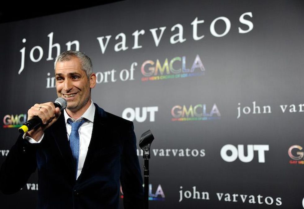 Out editor-in-chief Aaron Hicklin Styled in John Varvatos