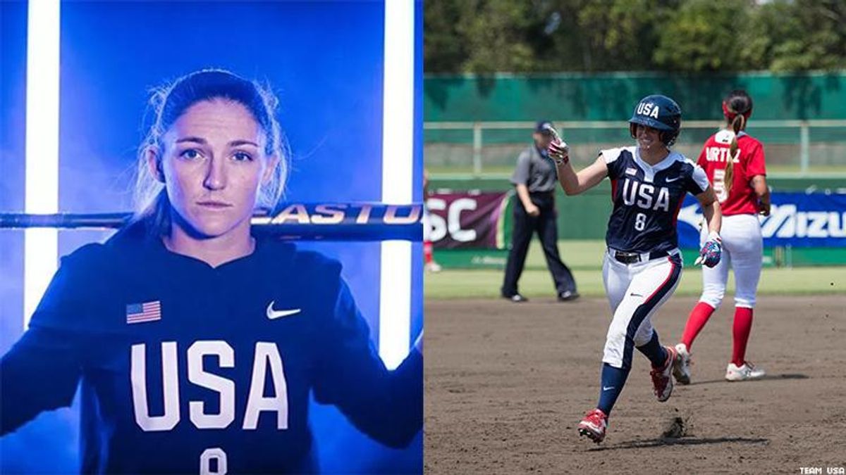 Out gay Team USA softball star Haylie McCleney reveals the memorable moment she proposed to Kaylee Hanson.