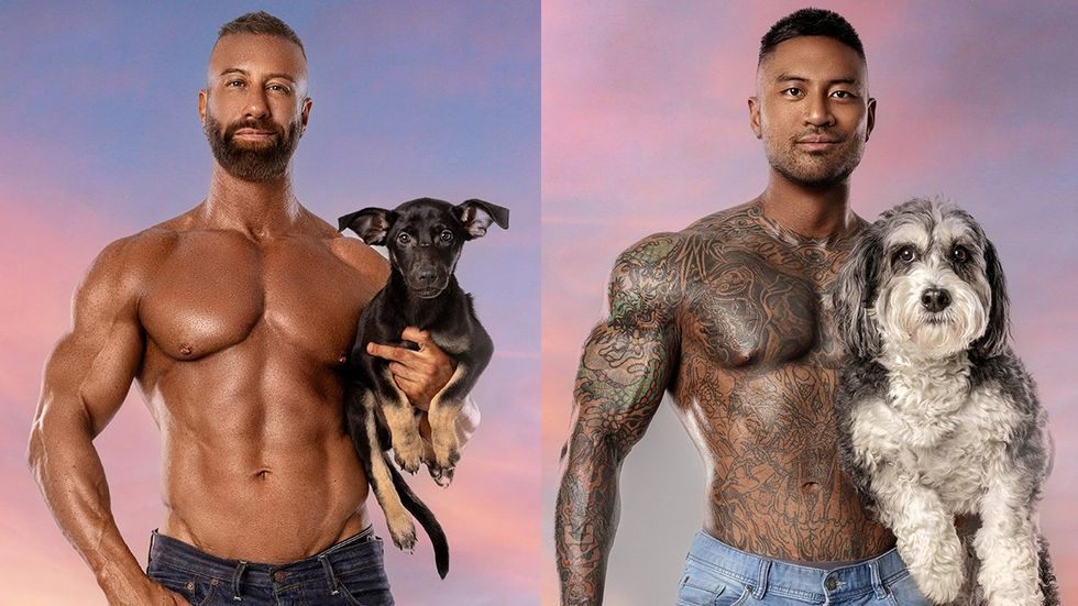 OUT MAZAGINE Voices OPED Mike Ruiz Mutts and Muscles rescue dogs and hunky gay men calendar 2025