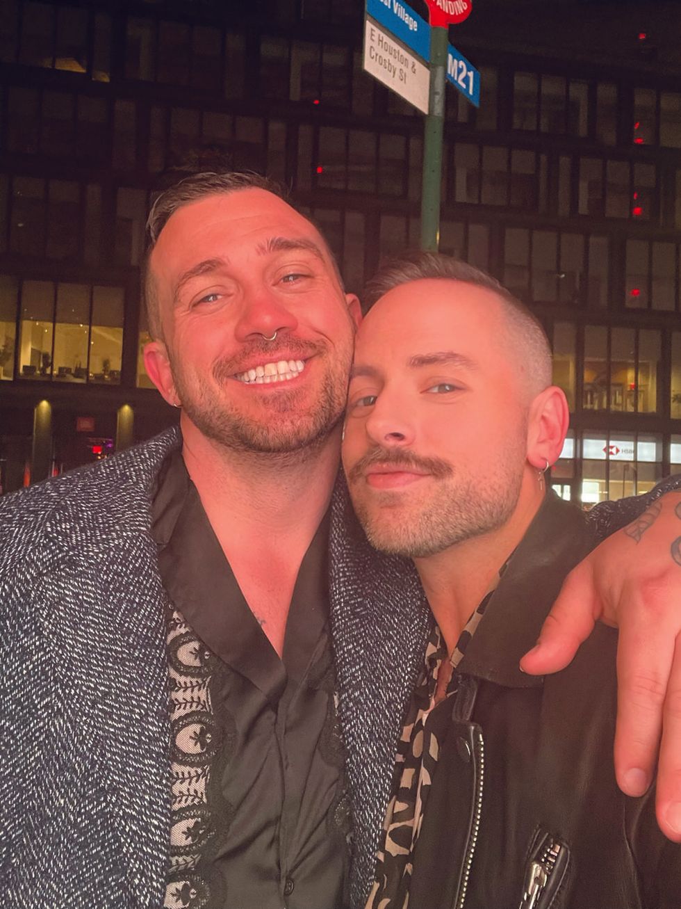 Out's creative director Mikey Lombardo and his partner Shain