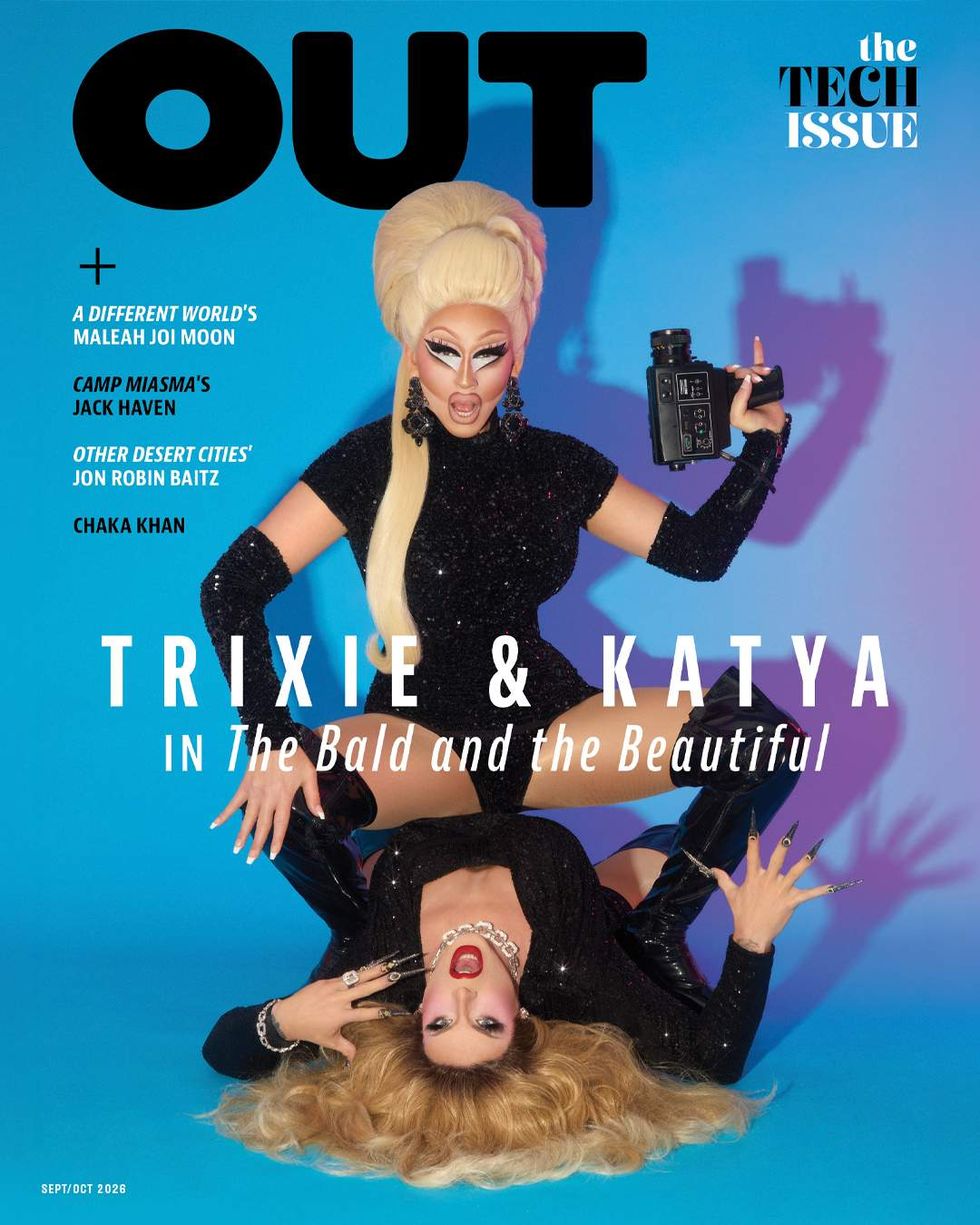Out's September/Octorber 2026 cover with cover stars Trixie Mattel and Katya Zamolodchikova