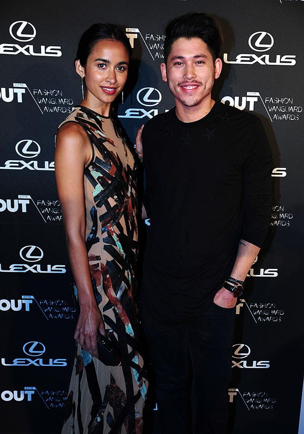 Out Vanguard finalist Kim Mesches and his model