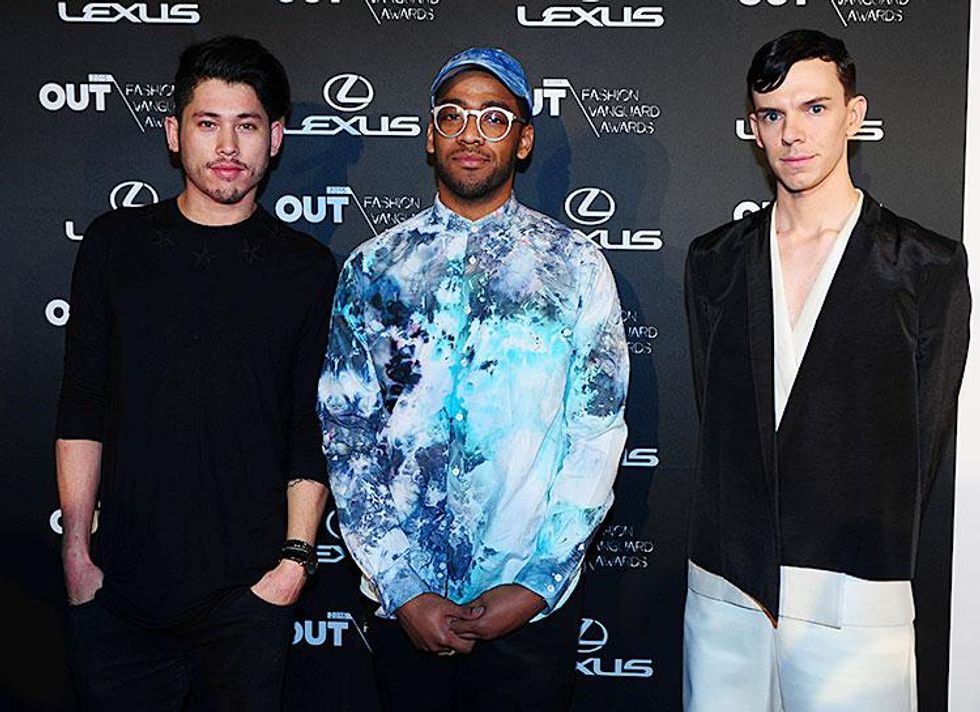 Out Vanguard finalists Kim Mesches, Marcel Coleman Jr., and Andrew Morrison