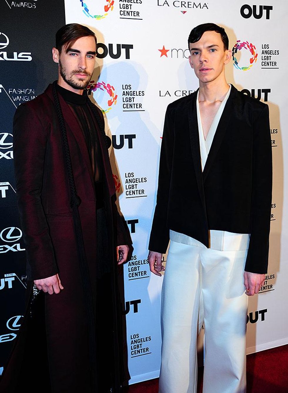 Out Vanguard winner Andrew Morrison (right) and his model