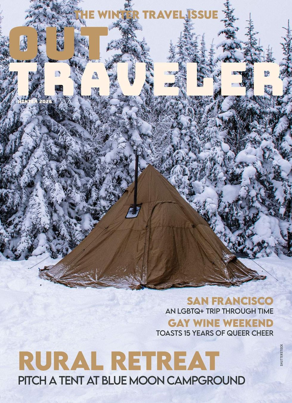 OutTraveler cover from Out magazine's Sept-Oct 2026 print issue