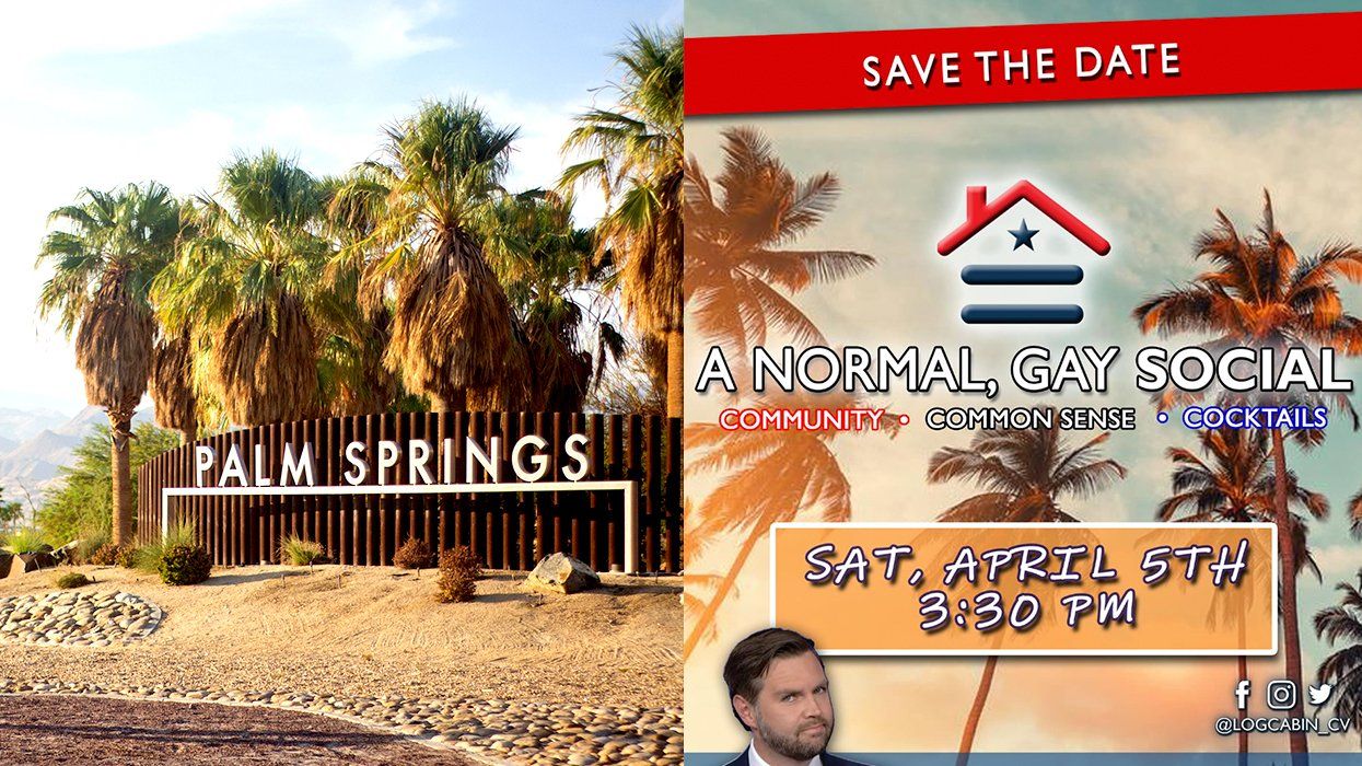 palm springs log cabin republicans flier normal gay social