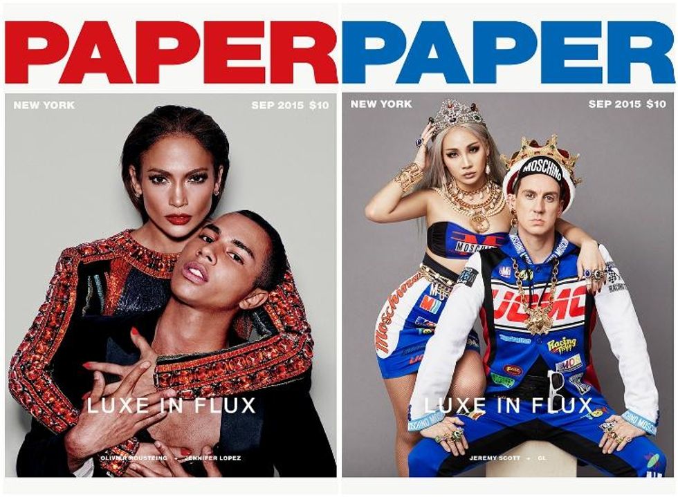 Paper mag Olivier Rousteing Jennifer Lopez