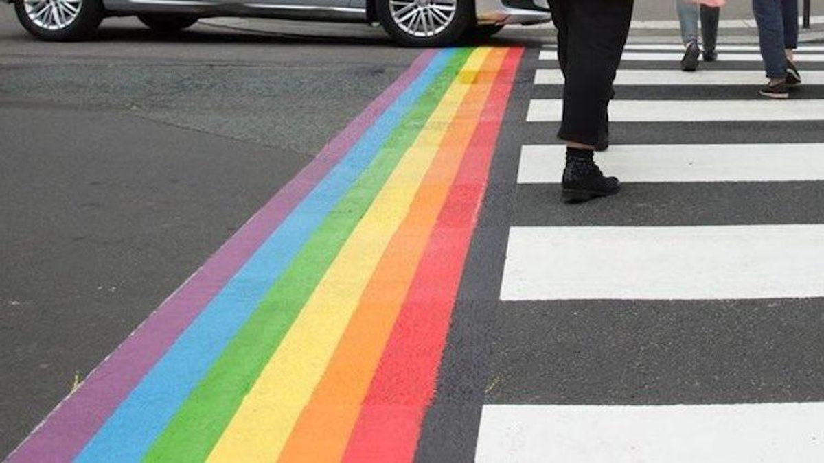 Paris Rainbow Crosswalk
