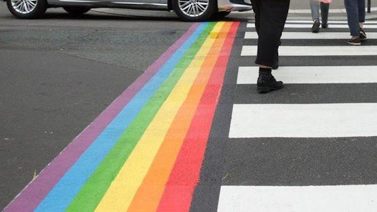 Paris Rainbow Crosswalk