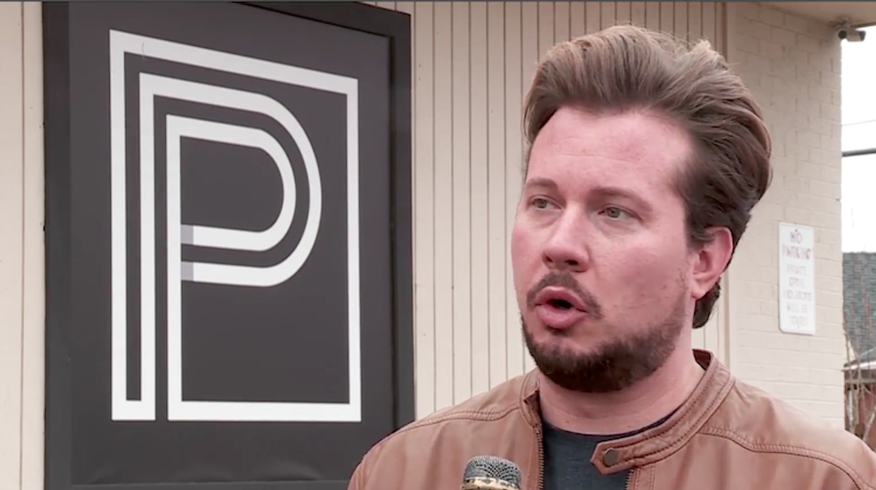 Partners gay club in Oklahoma City vandalized with blueberries and soup.