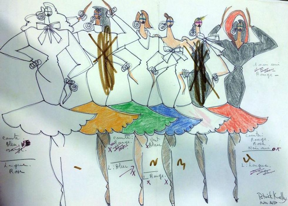 Patrick Kelly Sketches, 1986