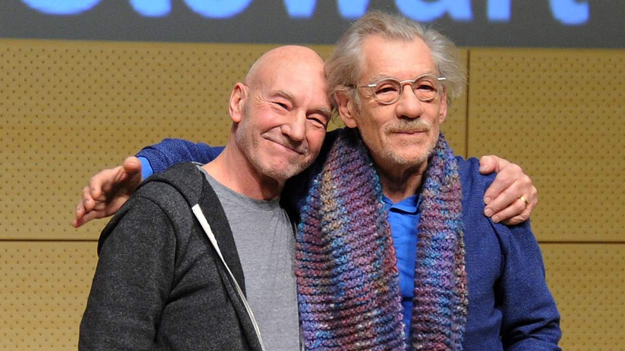 Patrick Stewart and Ian McKellen