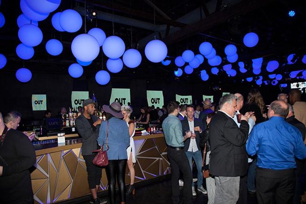 Patrons enjoying Rock Out LAFW.