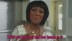 patti labelle put her foot in it gif