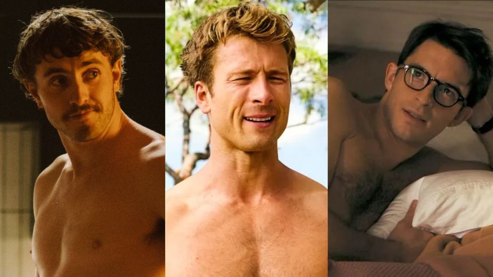 Paul Mescal in All of Us Strangers; Glen Powell in Anyone But You; Jonathan Bailey on Fellow Travelers