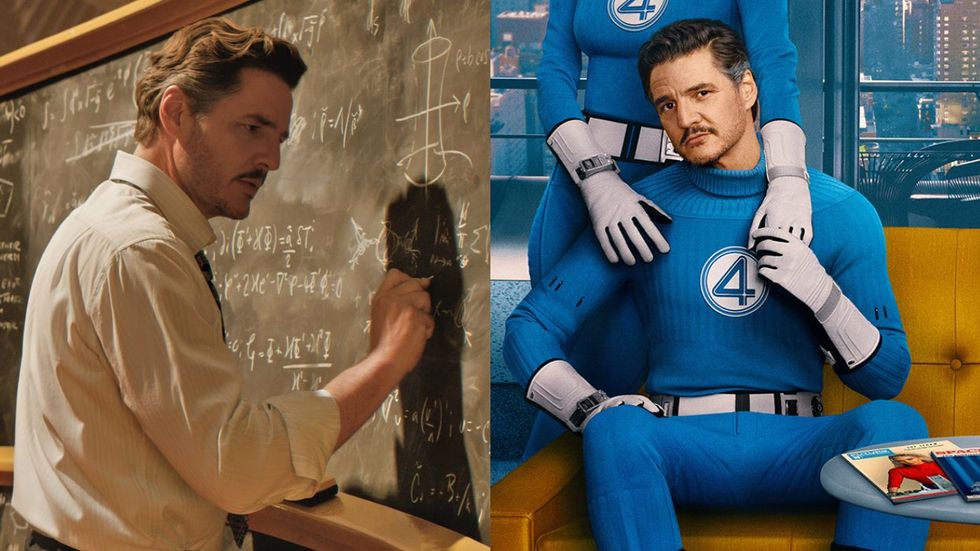 Pedro Pascal in The Fantastic Four: First Steps trailer and promotional image