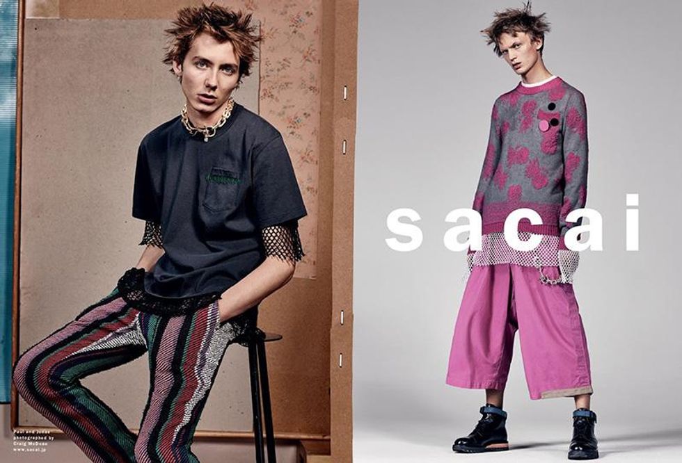 Peep Japanese Brand Sacai's Hot, Punky Spring Campaign