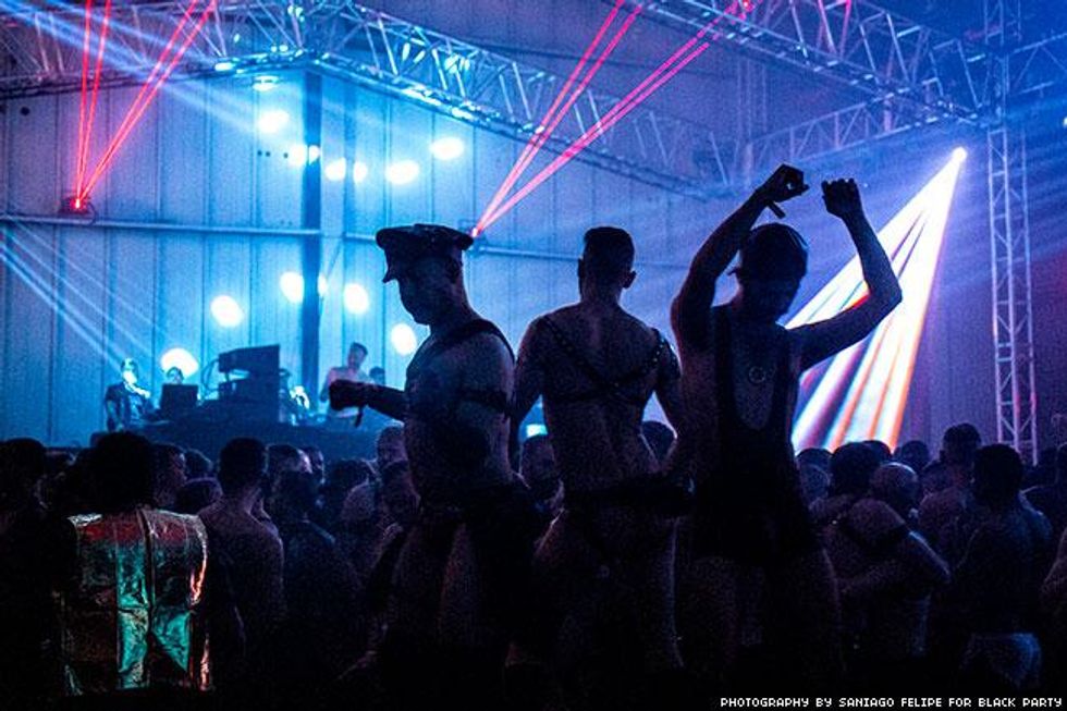 People dancing at Black Party 2019