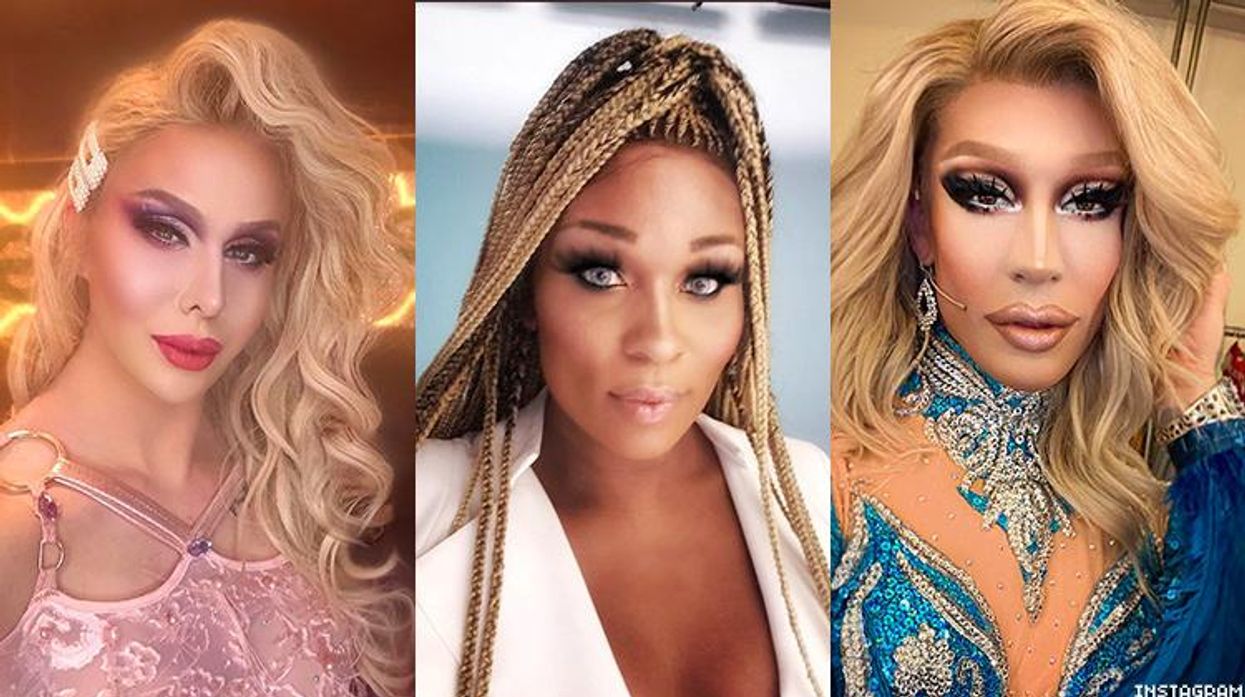 Peppermint, Trinity, and Kameron from Drag Race