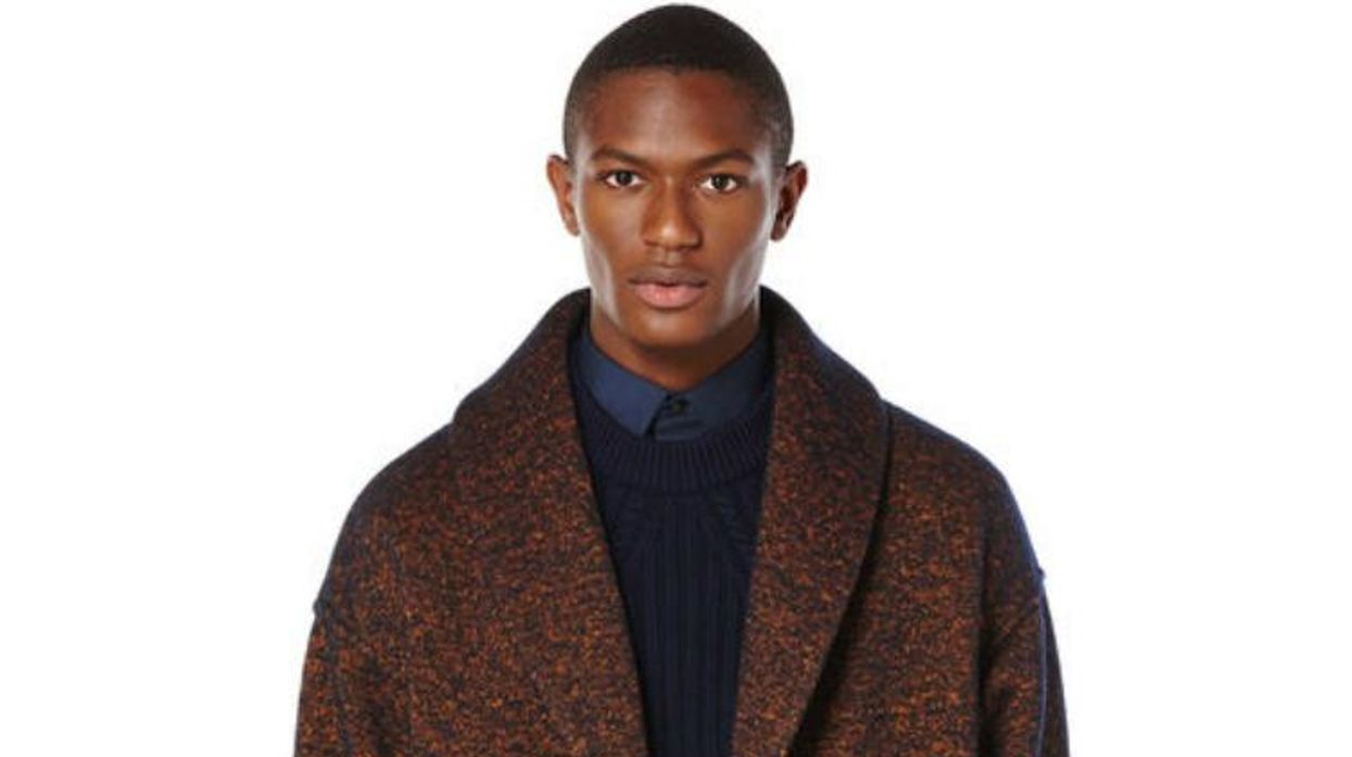 Perry Ellis Top Coat Shawl collar
