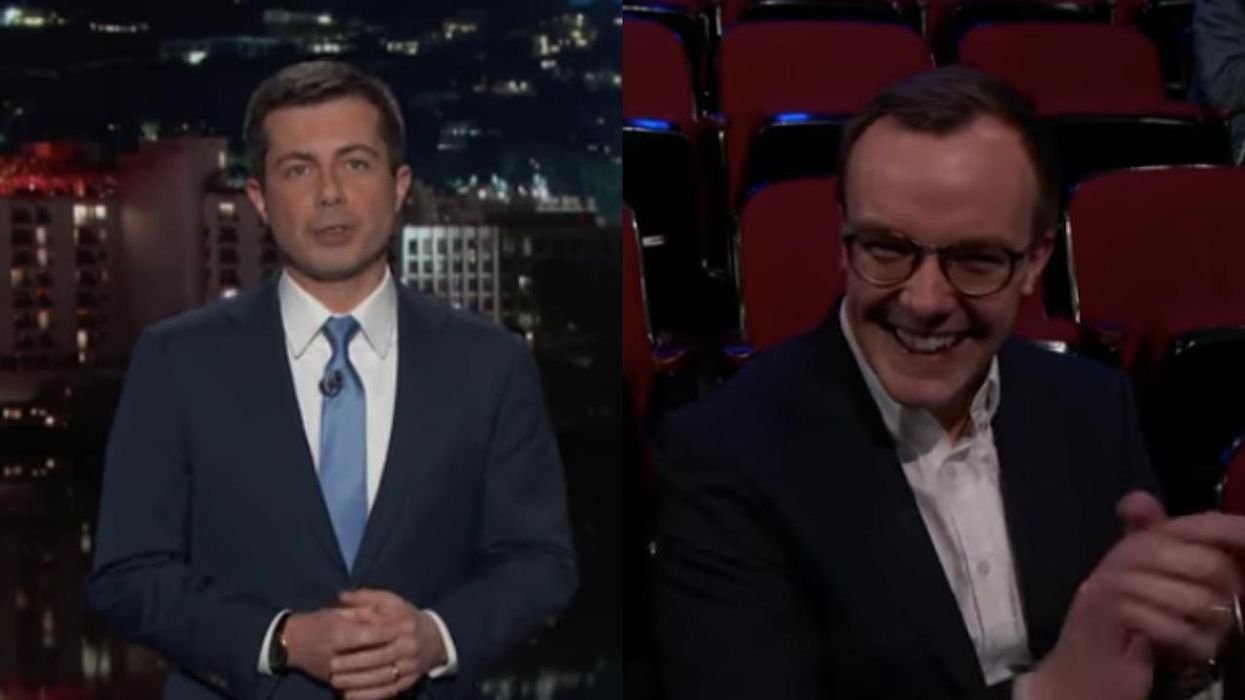Pete and Chasten Buttigieg on Jimmy Kimmel Live