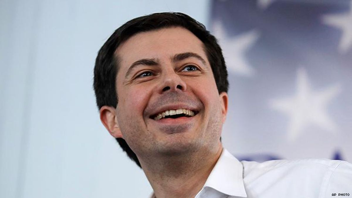 Pete Buttigieg calls for passage of federal Equality Act.