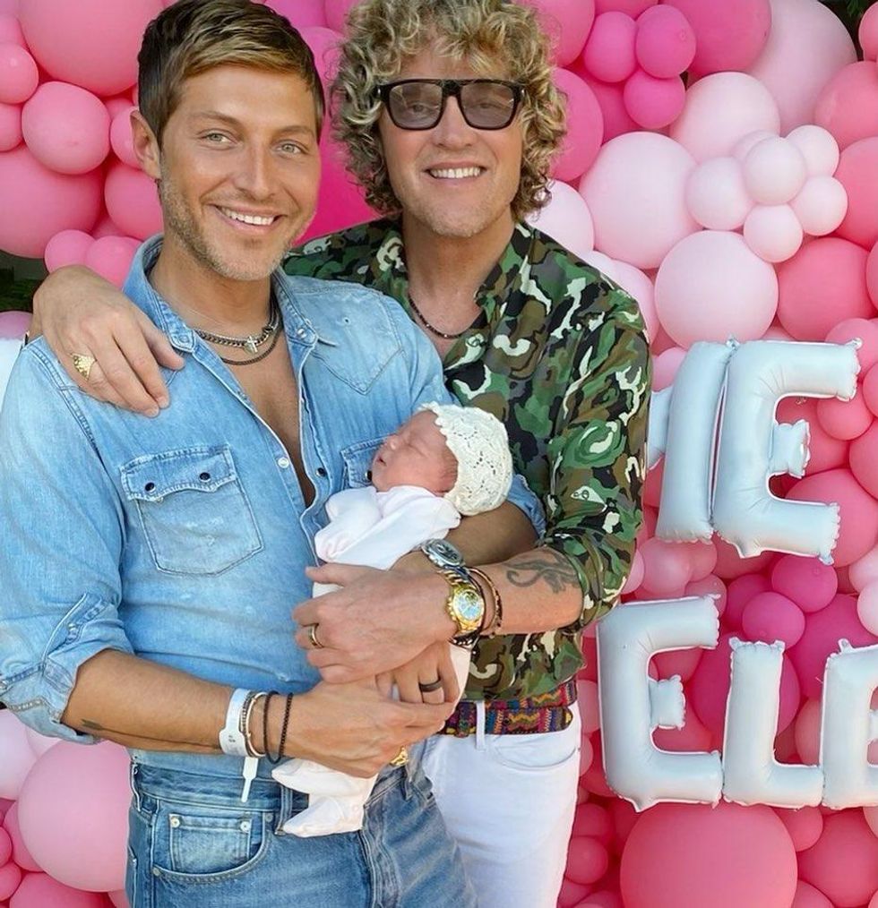 Peter Dundas, Evangelo Bousis and child
