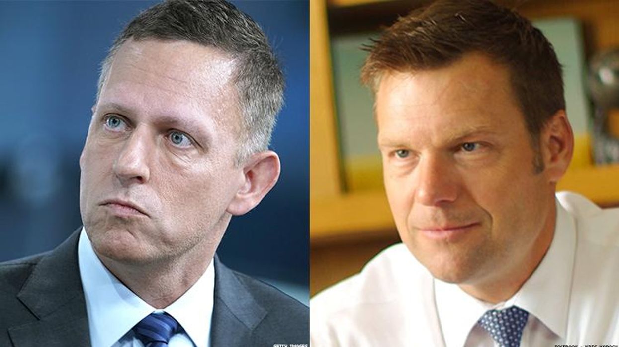Peter Thiel and Kris Kobach